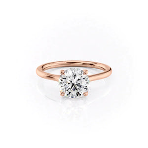 The Lexie Set With A 2.5 Carat Round Lab Diamond