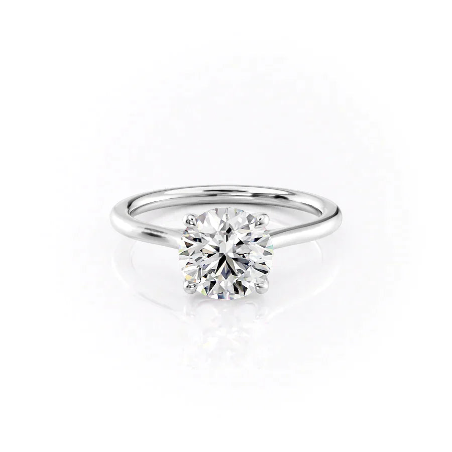 The Lexie Set With A 3.5 Carat Round Moissanite