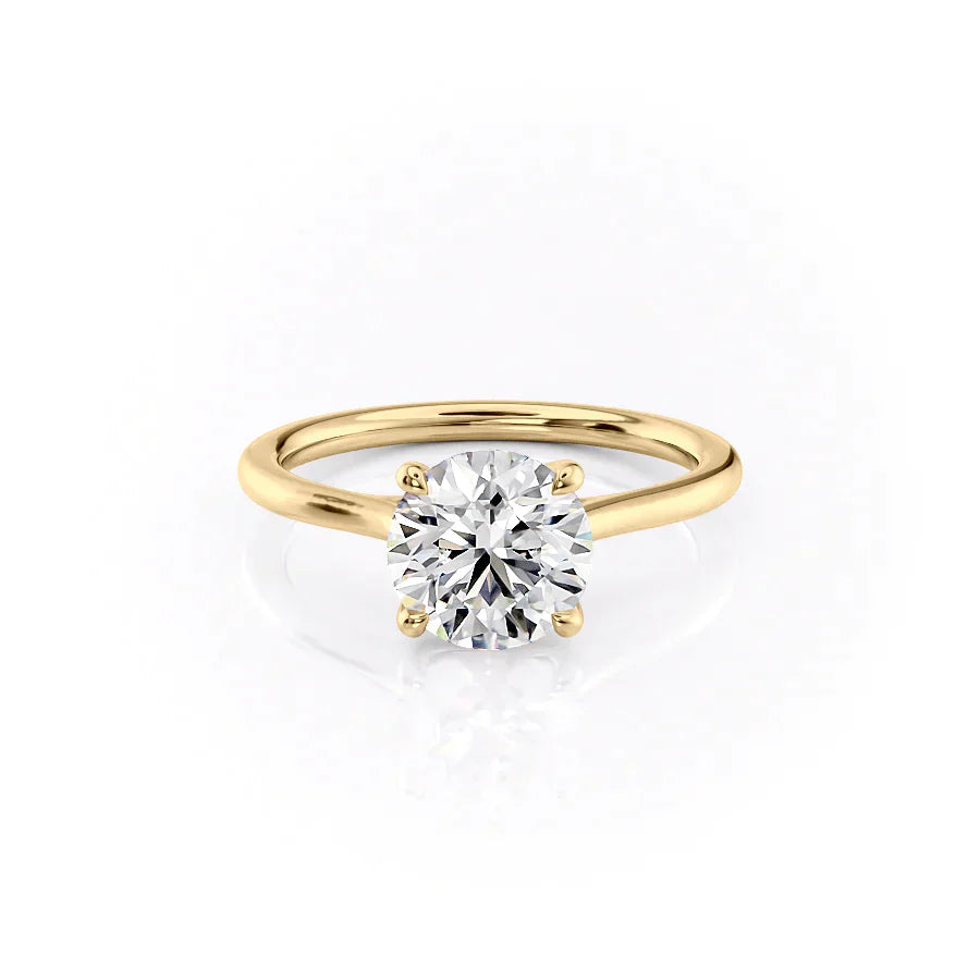 The Lexie Set With A 2 Carat Round Lab Diamond