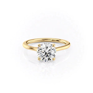 The Lexie Set With A 4.5 Carat Round Moissanite