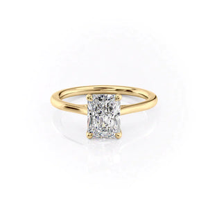 The Lexie Set With A 3.5 Carat Radiant Moissanite