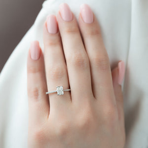 The Pave Lexie Set With A 2 Carat Radiant Lab Diamond