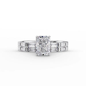 The Hailey Set With A Radiant Lab Diamond