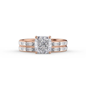 The Jennifer Set With A 1 Carat Cushion Lab Diamond