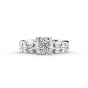 The Jennifer Set With A 1.5 Carat Cushion Lab Diamond