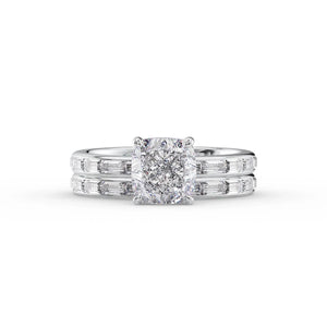The Jennifer Set With A 1.5 Carat Cushion Moissanite