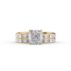 The Jennifer Set With A 1 Carat Cushion Lab Diamond