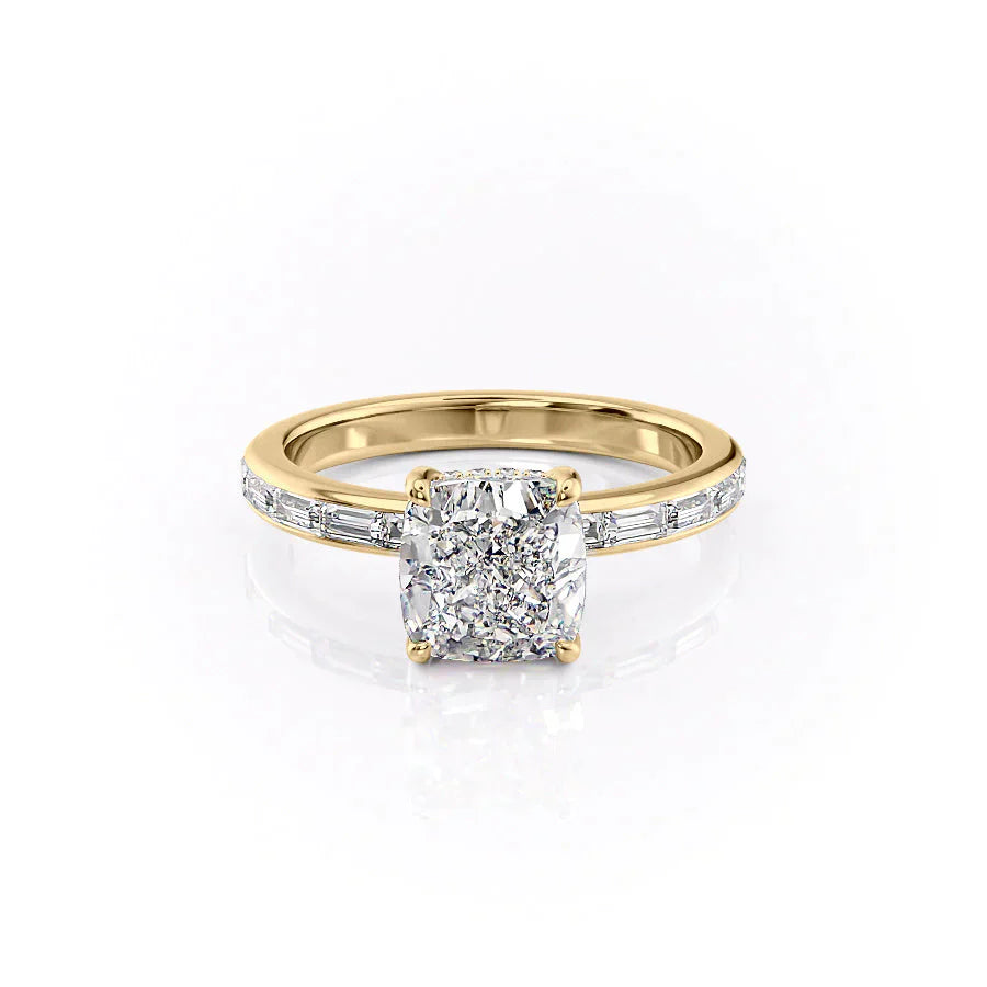 The Jennifer Set With A 1 Carat Cushion Lab Diamond