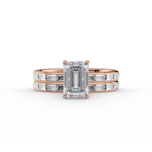 The Jennifer Set With A 1.5 Carat Emerald Lab Diamond