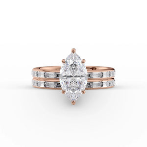 The Jennifer Set With A Marquise Moissanite
