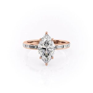 The Jennifer Set With A 1 Carat Marquise Moissanite