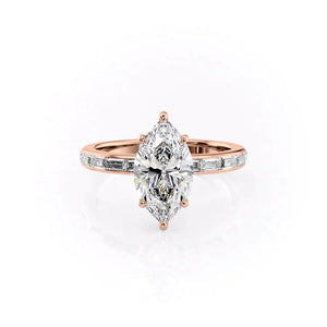 The Jennifer Set With A 2 Carat Marquise Lab Diamond