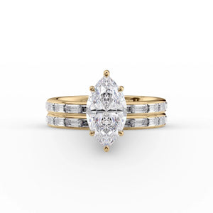 The Jennifer Set With A 2 Carat Marquise Lab Diamond