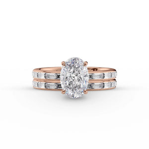 The Jennifer Set With A 1 Carat Oval Lab Diamond