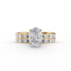 The Jennifer Set With A Oval Moissanite