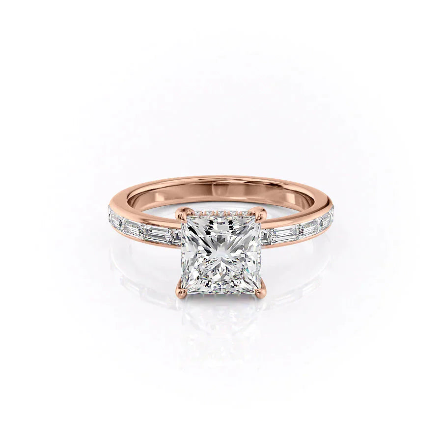 The Jennifer Set With A 2 Carat Princess Moissanite