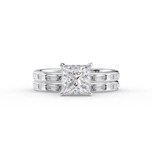 The Jennifer Set With A 5 Carat Princess Moissanite