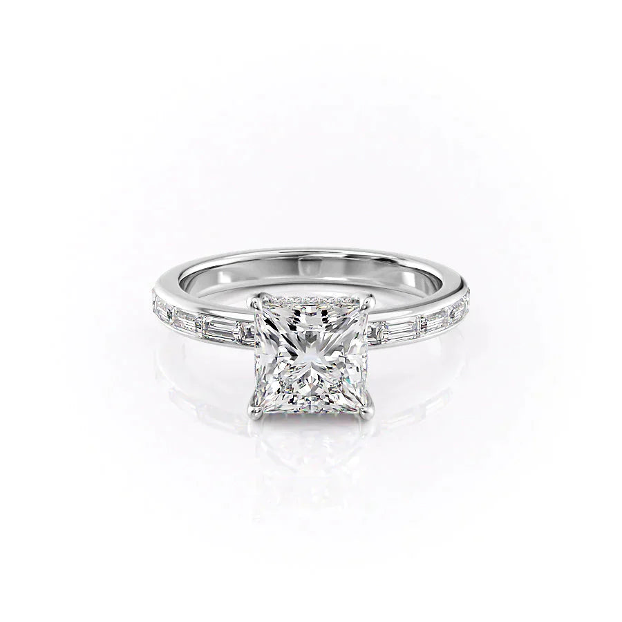 The Jennifer Set With A 1 Carat Princess Moissanite