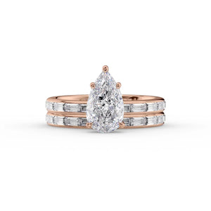 The Jennifer Set With A 1 Carat Pear Lab Diamond