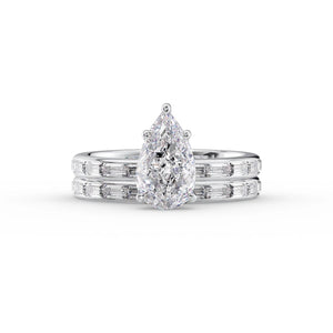 The Jennifer Set With A 2 Carat Pear Lab Diamond