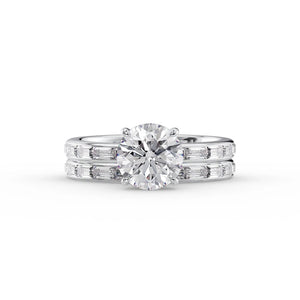 The Jennifer Set With A 1 Carat Round Lab Diamond
