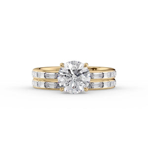 The Jennifer Set With A 1.5 Carat Round Moissanite