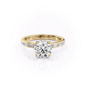 The Jennifer Set With A 1.5 Carat Round Moissanite