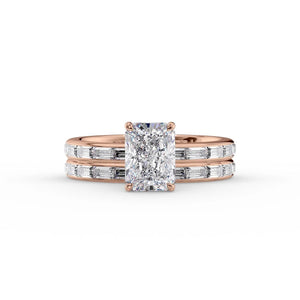 The Jennifer Set With A 2 Carat Radiant Lab Diamond
