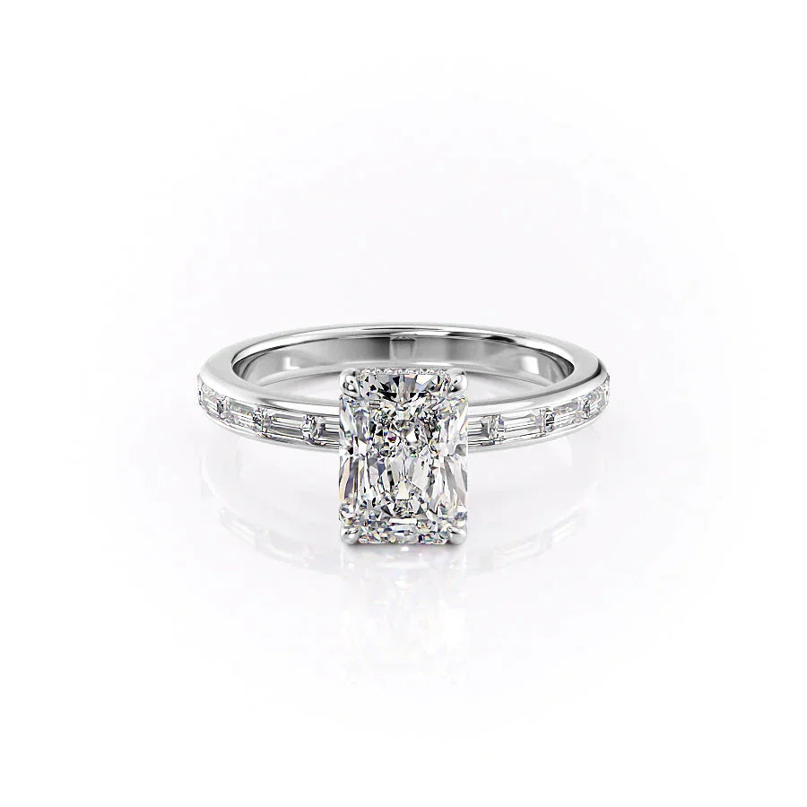 The Jennifer Set With A 5 Carat Radiant Moissanite
