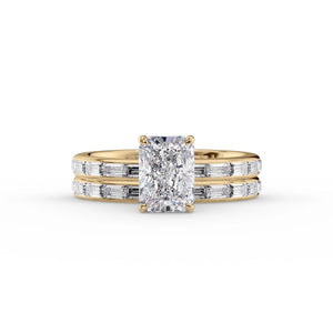 The Jennifer Set With A 1 Carat Radiant Lab Diamond