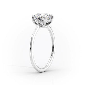 The Maia Set With A 3 Carat Cushion Lab Diamond