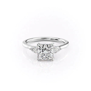 The Megan Set With A 1 Carat Princess Moissanite