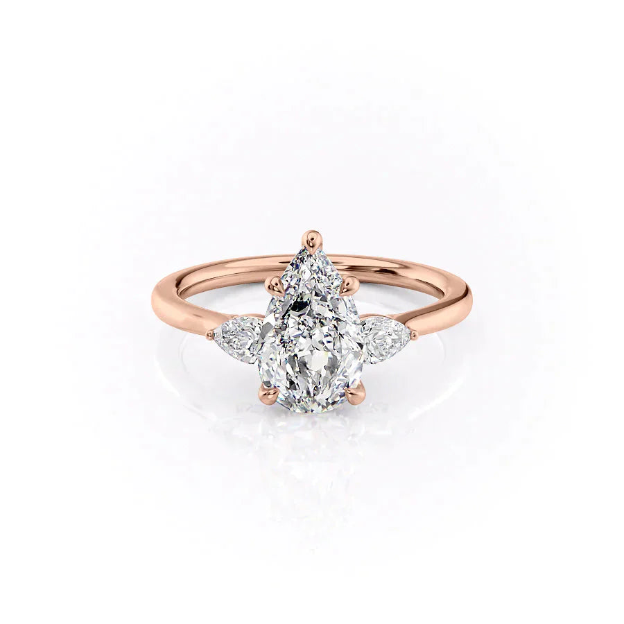 The Megan Set With A 1 Carat Pear Moissanite