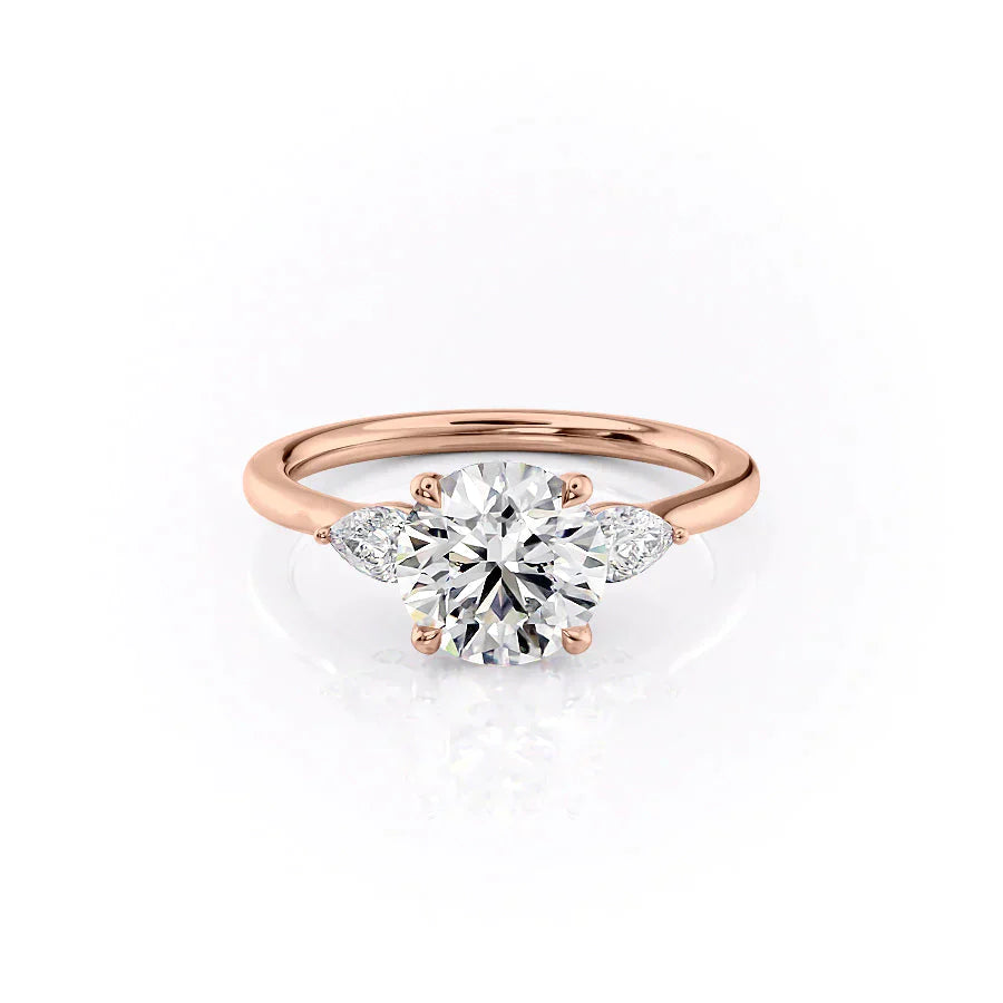 The Megan Set With A 2 Carat Round Moissanite