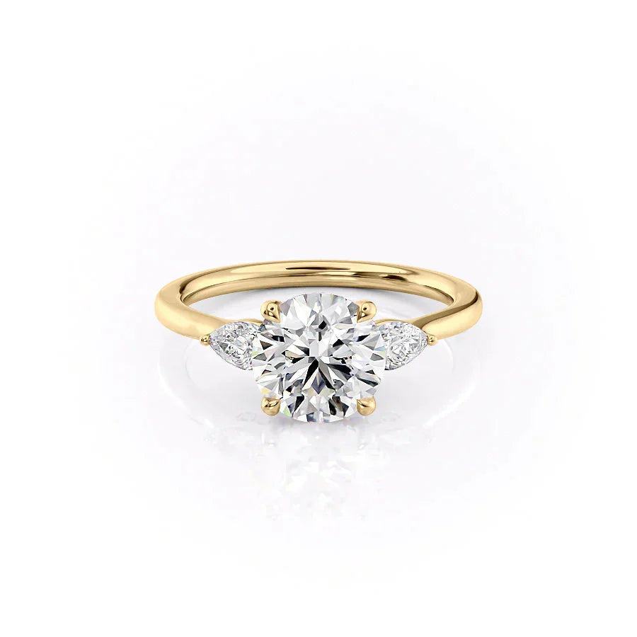 The Megan Set With A 2 Carat Round Lab Diamond