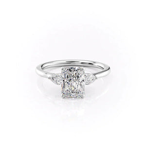 The Megan Set With A 1 Carat Radiant Lab Diamond