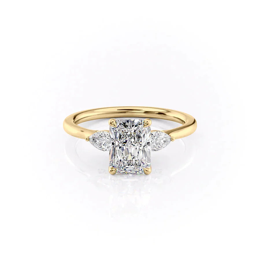The Megan Set With A 5 Carat Radiant Moissanite