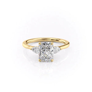 The Megan Set With A 5 Carat Radiant Moissanite