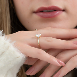 The Ashley Set With A 1.5 Carat Elongated Cushion Lab Diamond