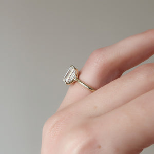 The Ashley Set With A 1 Carat Emerald Lab Diamond