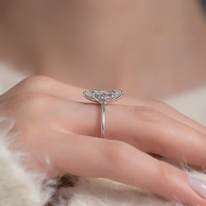 The Ashley Set With A Marquise Lab Diamond