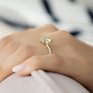 The Ashley Set With A 1 Carat Marquise Lab Diamond