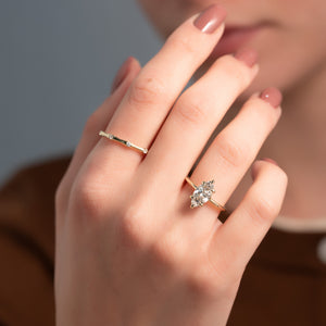 The Ashley Set With A 1 Carat Marquise Lab Diamond