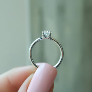 The Ashley Set With A Oval Lab Diamond