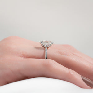 The Ashley Set With A 1 Carat Oval Lab Diamond