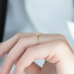 The Ashley Set With A 1 Carat Oval Lab Diamond