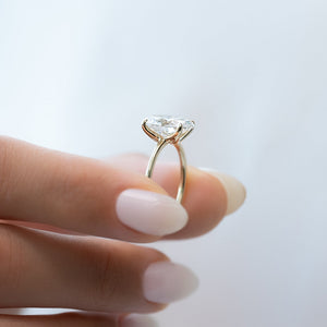The Ashley Set With A 1 Carat Oval Lab Diamond