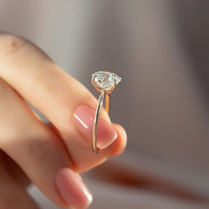 The Ashley Set With A Round Lab Diamond