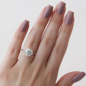 The Ashley Set With A Round Lab Diamond