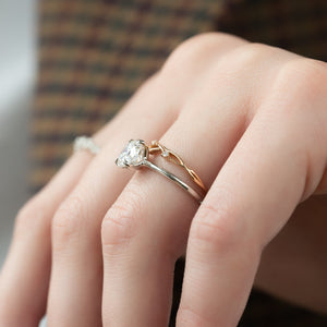 The Ashley Set With A 3 Carat Round Lab Diamond